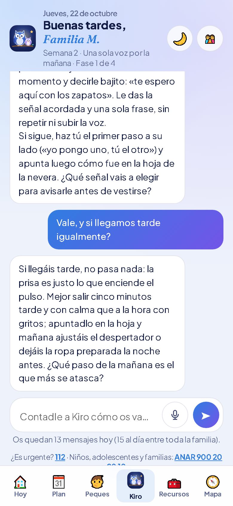 Chat con Kiro: qué hacer si mañana vuelve a pasar