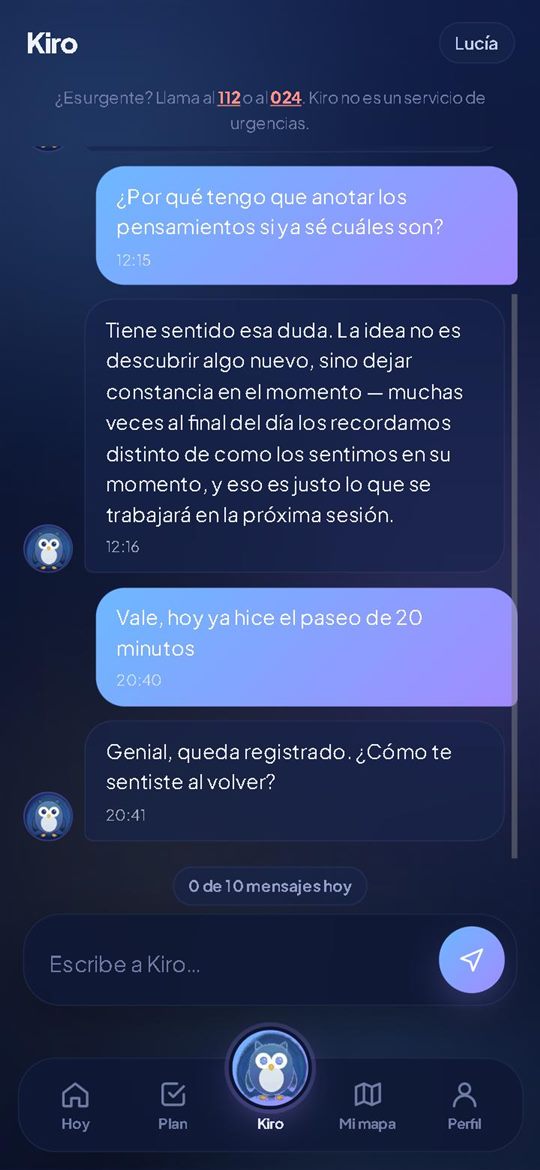 Chat con Kiro